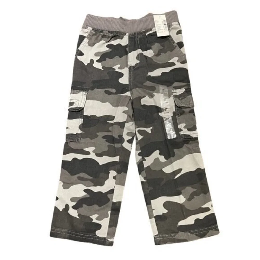 Toddler Boys Pull On Chino Cargo Pants Size 3T (NWTs)